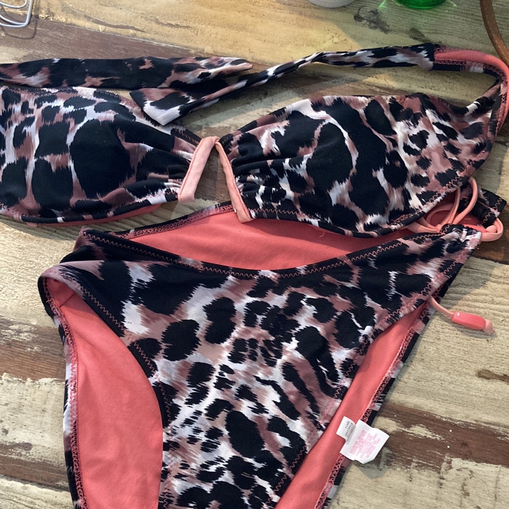 Leopard Print Bikini Set